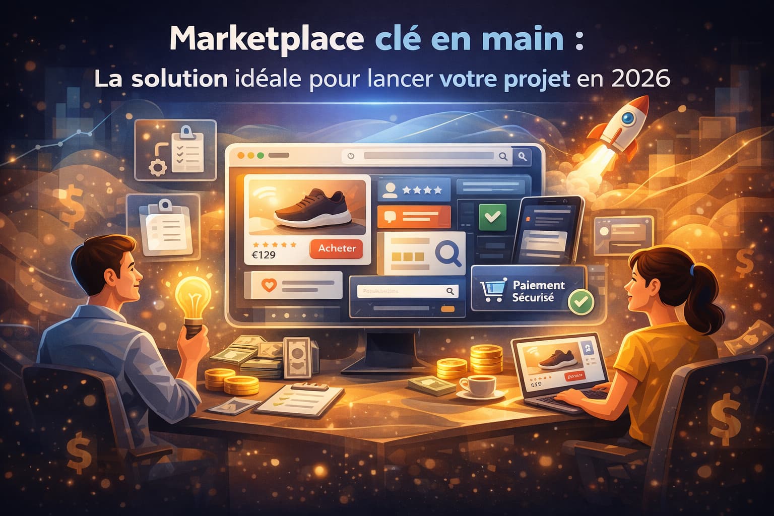 Image de couverture de l'article : Turnkey marketplace: The ideal solution to launch your project in 2026