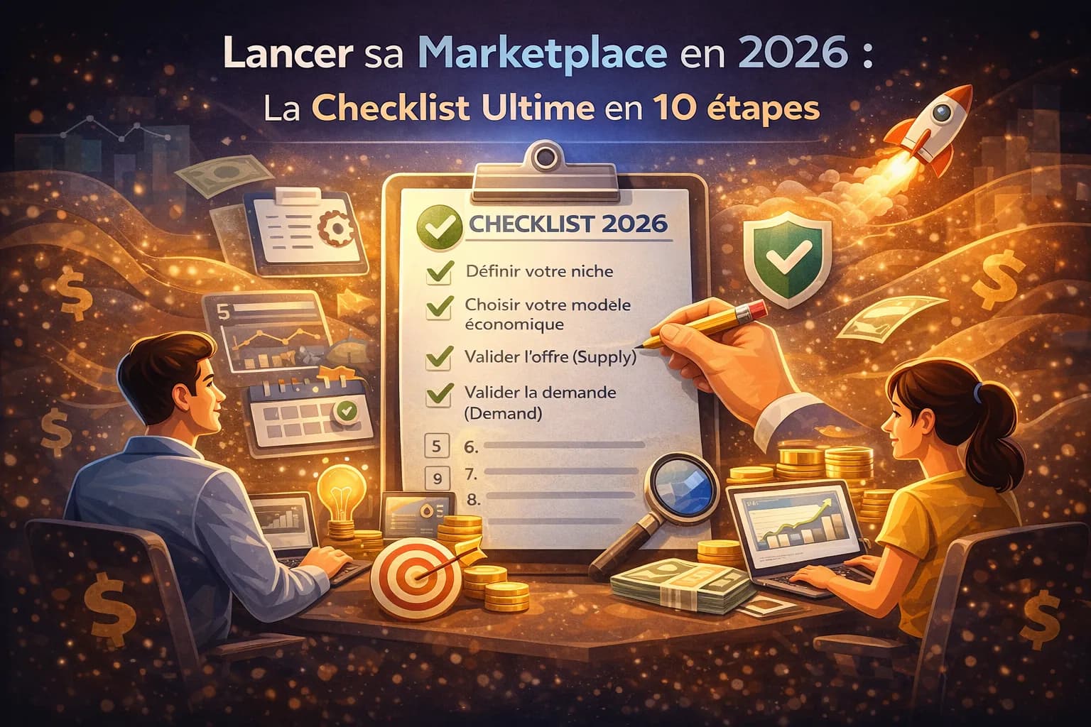 Image de l'article : Lanzar tu Marketplace en 2026: La Checklist Definitiva en 10 Pasos