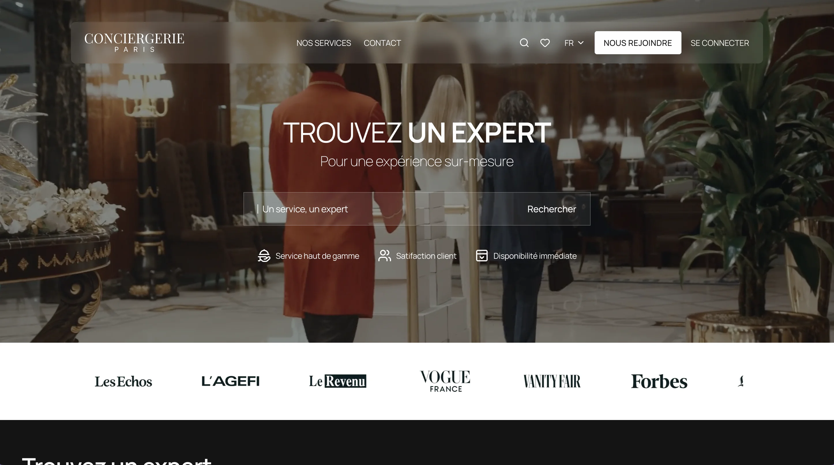 Concierge Template - Home page