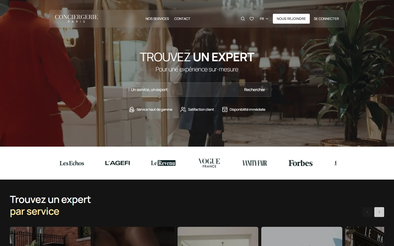 Maquette Conciergerie - Nos Maquettes de Marketplace