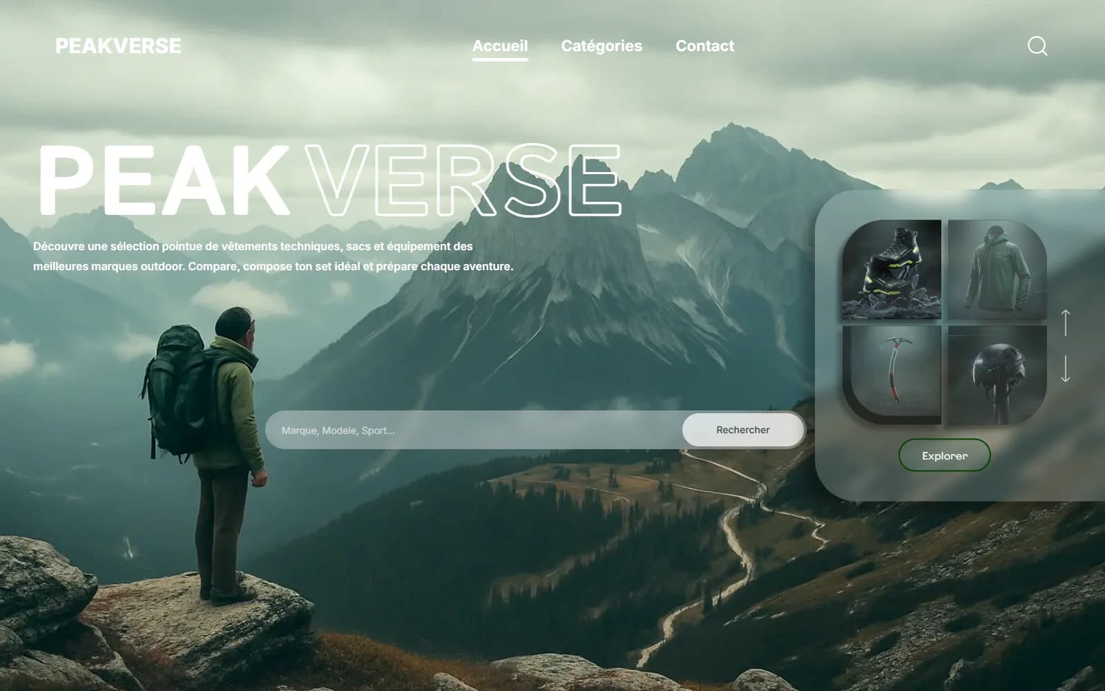 Maquette Alpinisme - Nos Maquettes de Marketplace