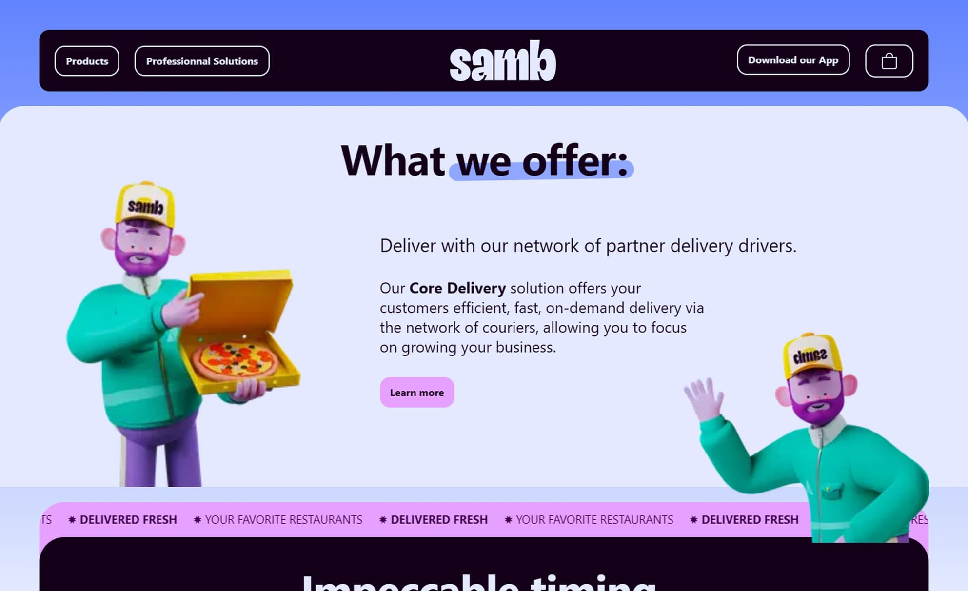 Food Template - Offer page