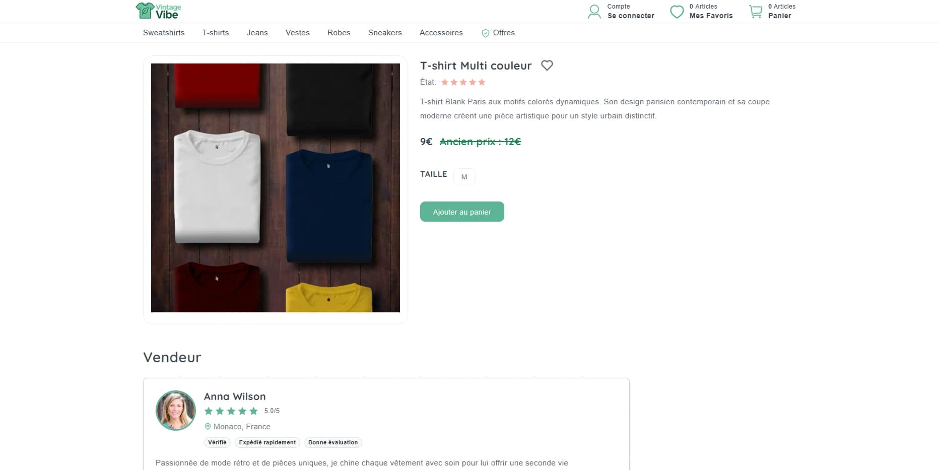 Thrift Store Template - Detail page