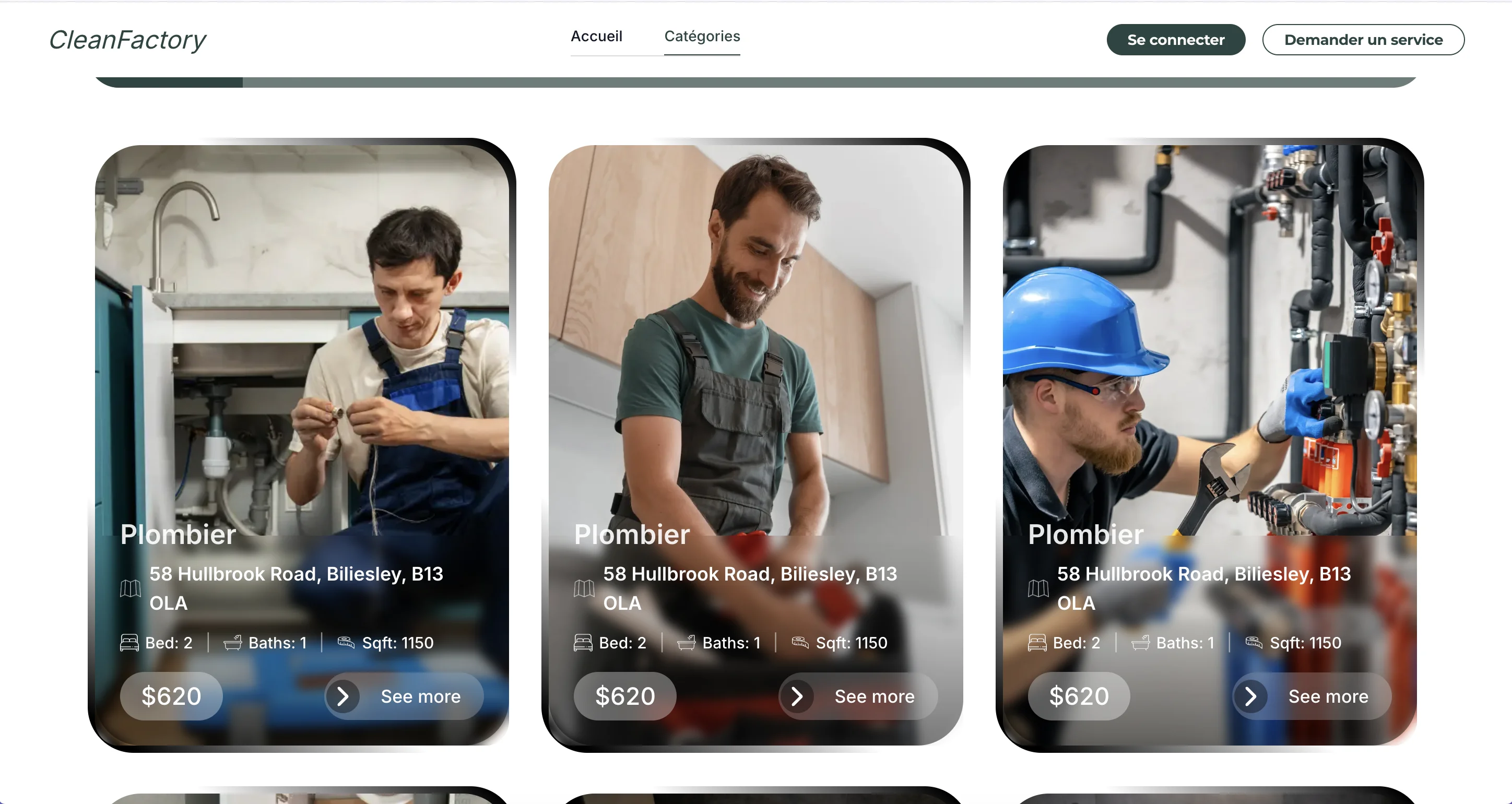 Home Services Template - Category page